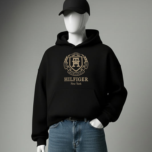 TOMMY HILFIGER- NEW YORK-Hoodies Embroidery-over size