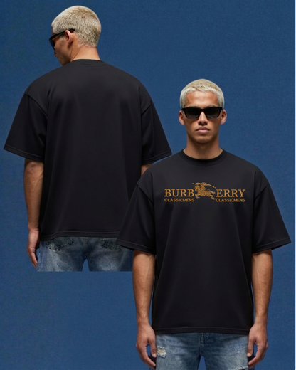 BURBERRY LONDON over size  Embroidery T-shirt