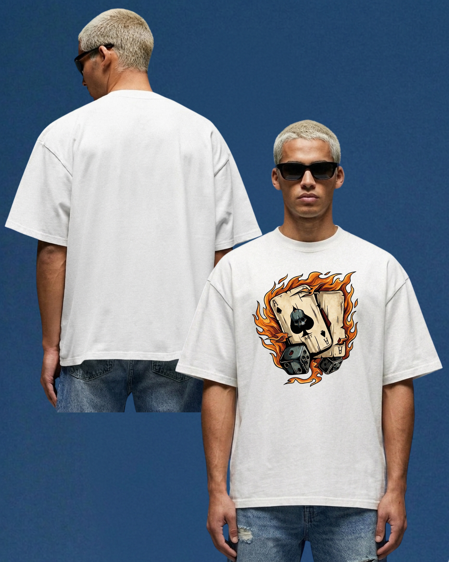 Dice and Cards Oversized Bolivar T-shirt