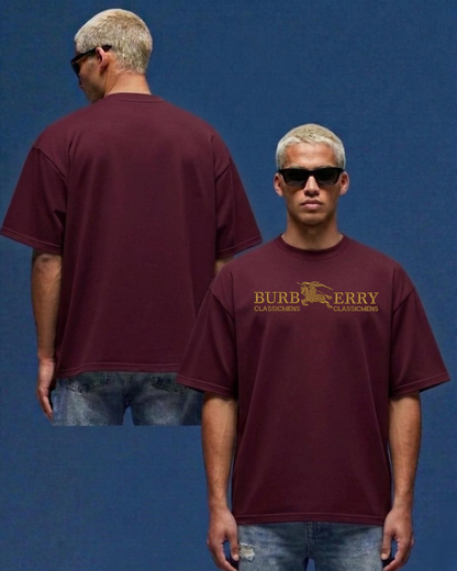 BURBERRY LONDON over size  Embroidery T-shirt