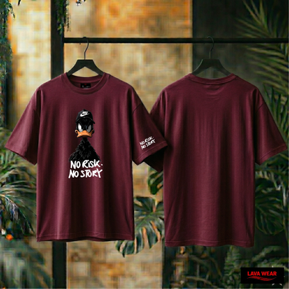 NO RISK NO STORY - over size - T-shirt