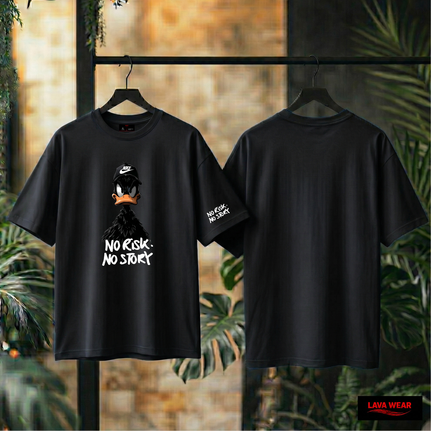 NO RISK NO STORY - over size - T-shirt
