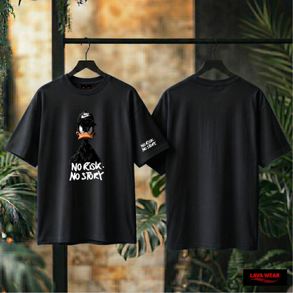 NO RISK NO STORY - over size - T-shirt