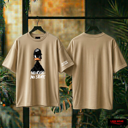 NO RISK NO STORY - over size - T-shirt